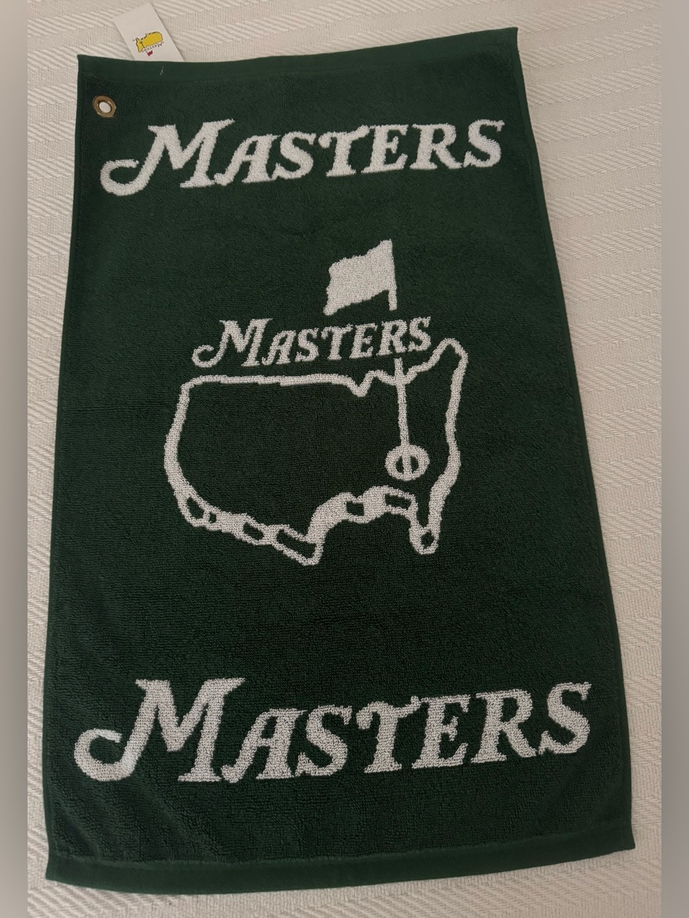 Masters Traditional Golf Towel Green/White